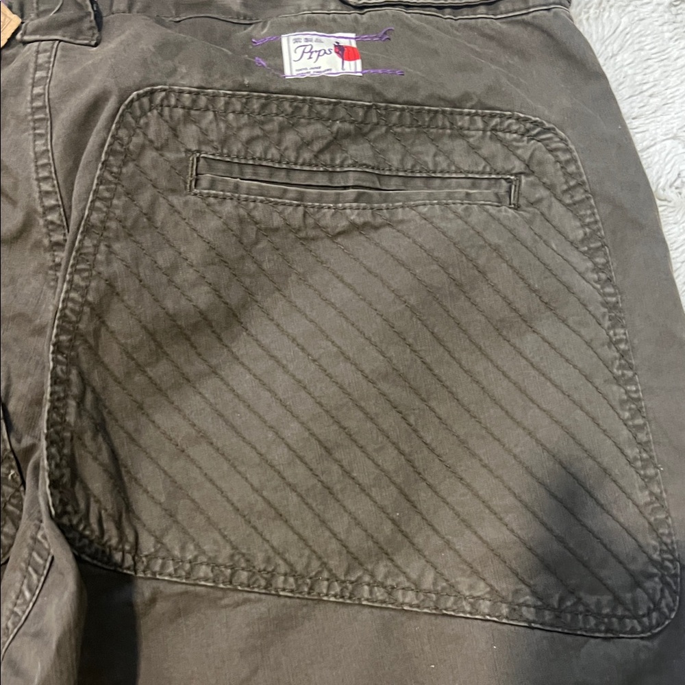 PRPS Dark Olive Cargo Pants - Picture 8 of 9